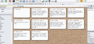 Scrivener corkboard - review by Charles Harris