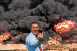 Tony Blair in front of the Iraq War - be careful what words you use - by Charles Harris