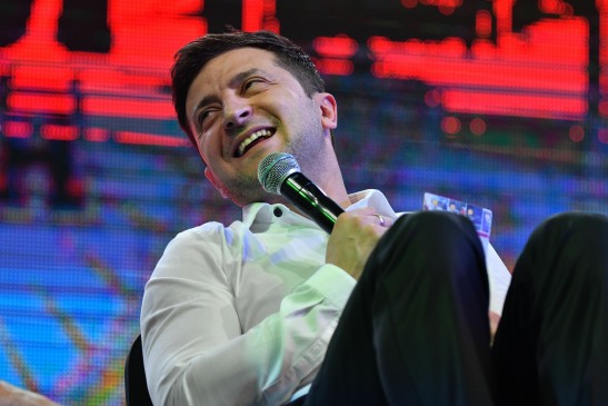 Ukrainian comic actor, showman and president Volodymyr Zelensky - Ukraine elected a comedian president - Charles Harris (Photo credit GENYA SAVILOV/AFP/Getty Images)